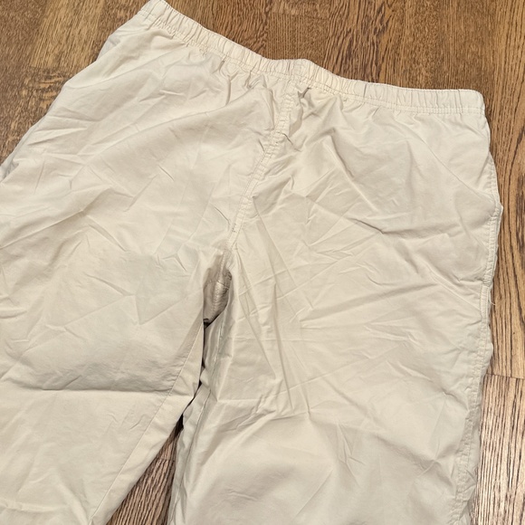 Supreme Nylon Ankle Zip Logo Warmup Training Pants Light Beige Tan Mens Medium - Picture 3 of 13